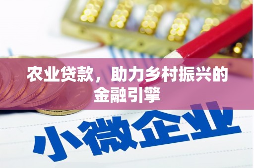日土农业贷款，助力乡村振兴的金融引擎