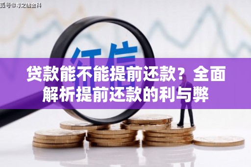 日土贷款能不能提前还款？全面解析提前还款的利与弊