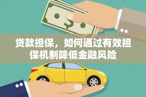 日土贷款担保，如何通过有效担保机制降低金融风险