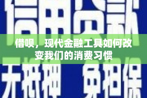 日土借呗，现代金融工具如何改变我们的消费习惯