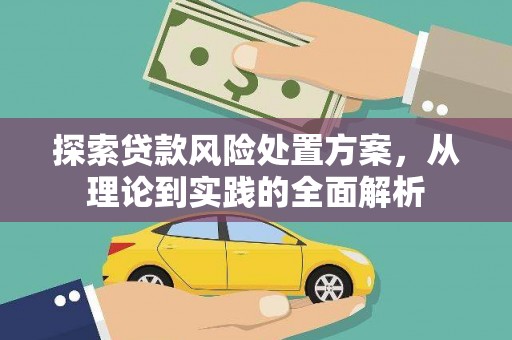 日土探索贷款风险处置方案，从理论到实践的全面解析