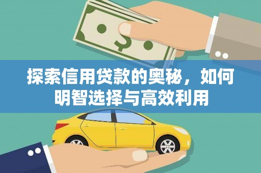 日土探索信用贷款的奥秘，如何明智选择与高效利用
