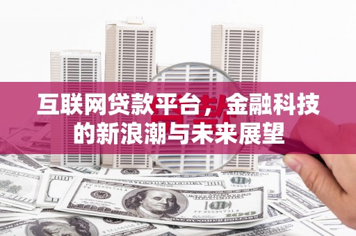 日土互联网贷款平台，金融科技的新浪潮与未来展望